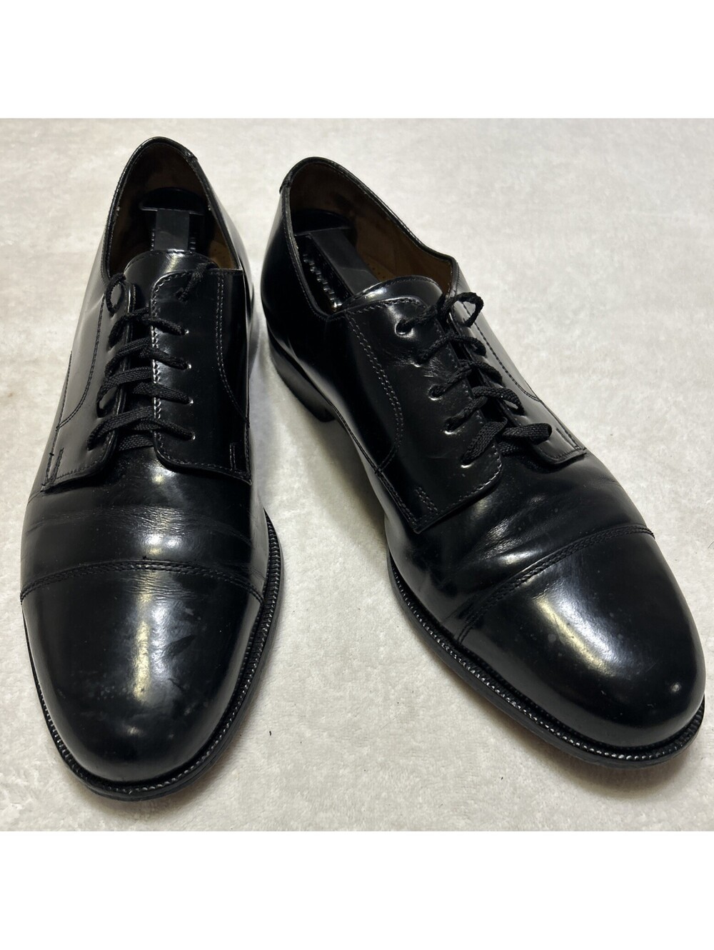 Cole Haan Men’s Dress Shoes Size 10.5 D Black Leather Cap Toe Lace Up Oxford